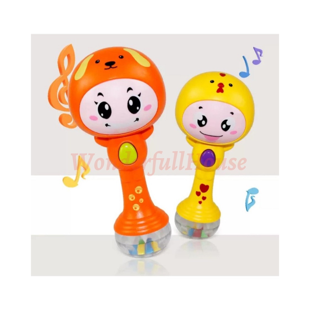 Mainan Bayi Murah Hand Music Shake Toys Tongkat Rattle Mainan Edukasi