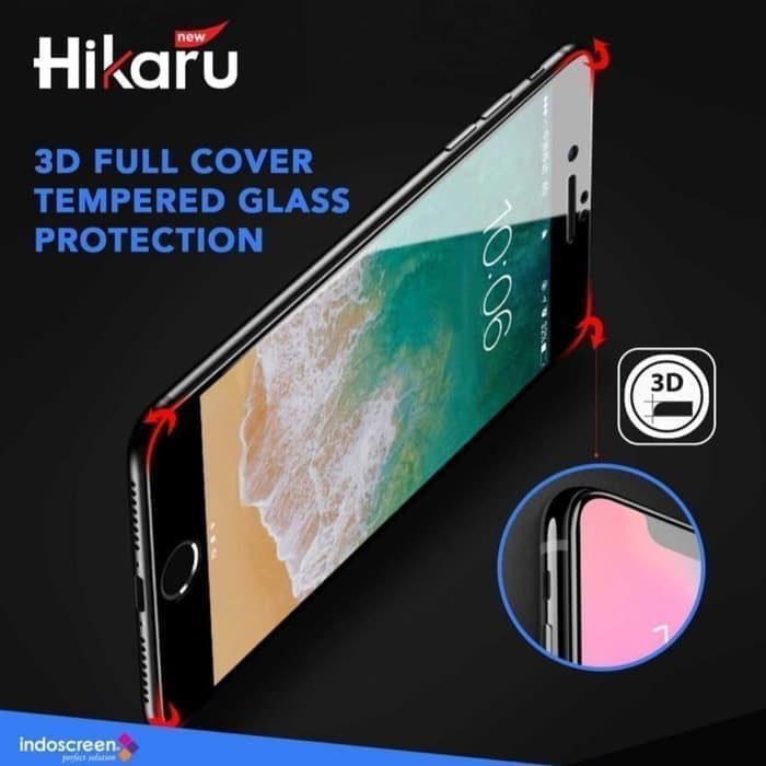 Tempered Glass Hikaru Full Cover Iphone 11 Anti gores Depan Belakang