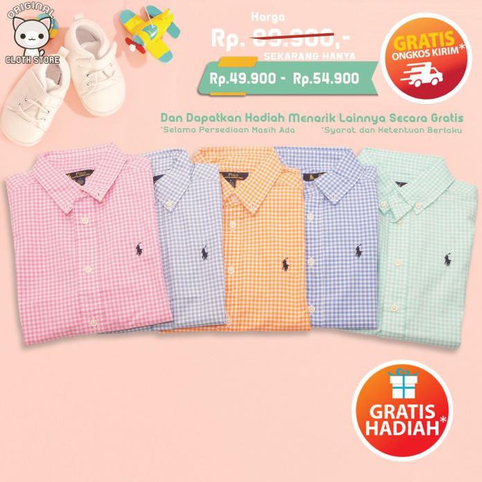 KEMEJA ANAK LAKI RALPH LAUREN ORIGINAL - A09, 5