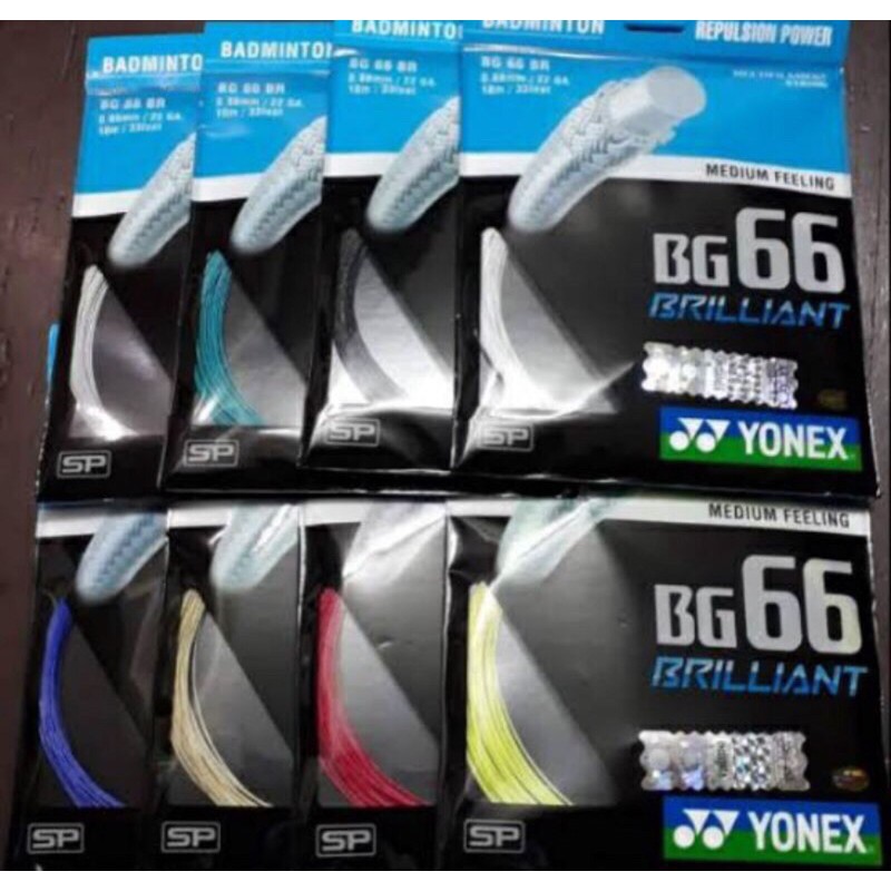 Senar Tali Badminton / Raket BG 66 Brilliant Original