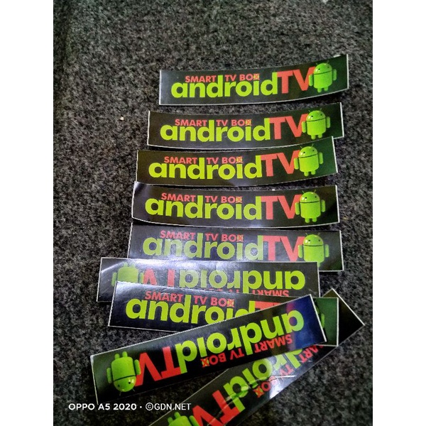 stiker android tv box