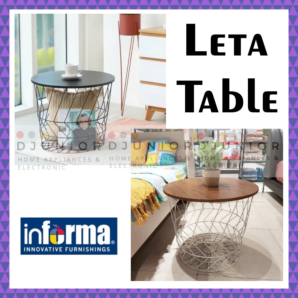 INFORMA - LETA MEJA TAMU MINIMALIS DENGAN PENYIMPANAN / LETA STORAGE TABLE COFFEE