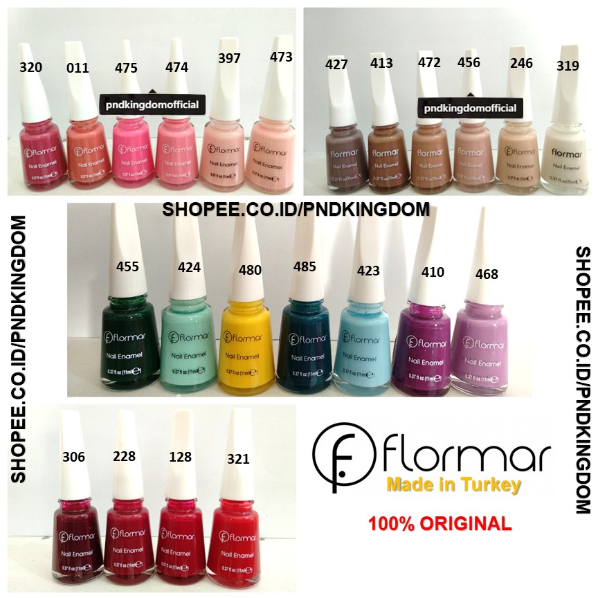  RESTOCK Flormar  NAIL ENAMEL Kutek Halal  Original Made in 