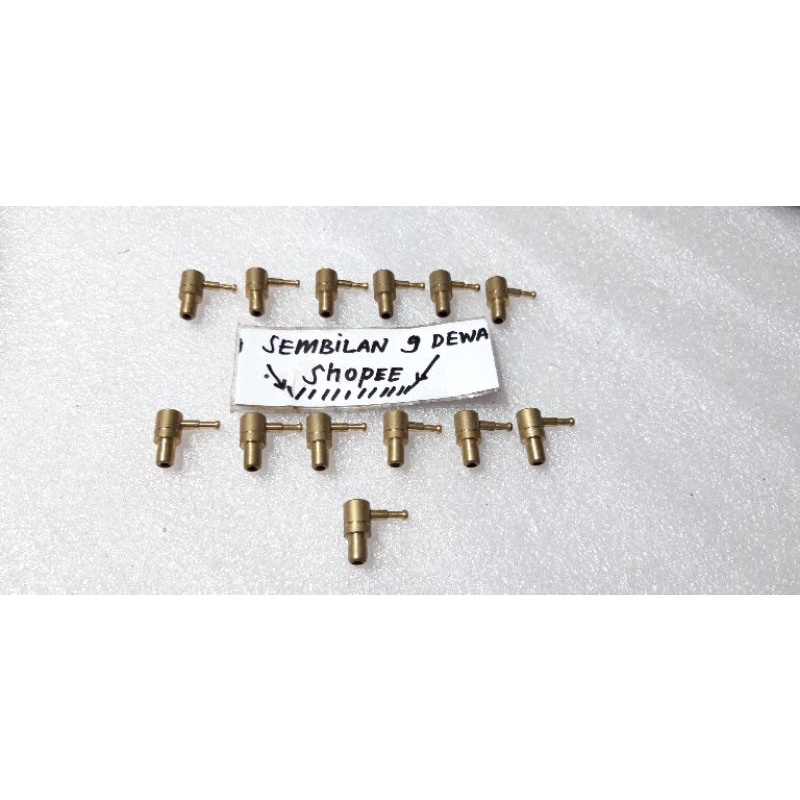 nepel nipple kuningan oli samping suzuki RC 100 110 crankcase manifold manifol