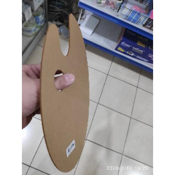 0GM Palette lukis bahan acrylic oval 19x29cm Ready Stock