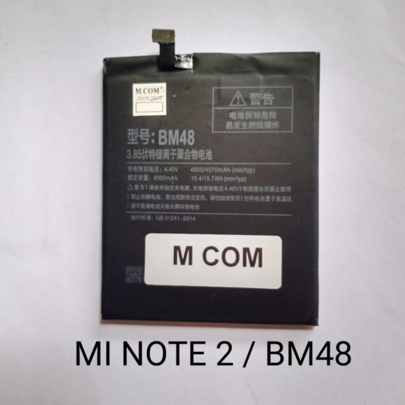 Baterai xiaomi BM48 BM 48 Mi note 2 battery baterei batre batrei batere