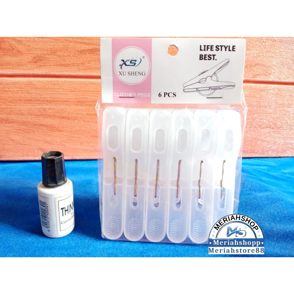 6pcs/pack Jepitan jemuran pakaian BESAR JUMBO klip Baju Handuk LAUNDRY