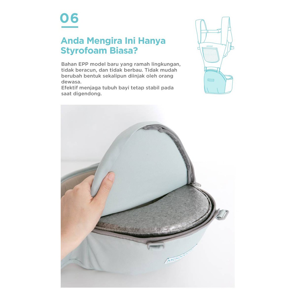 MOOIMOM - Casual Hipseat Carrier Gendongan Bayi