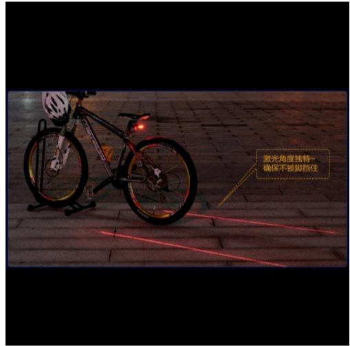 Lampu Sepeda LED LASER  Lampu Belakang Sepeda LED LASER