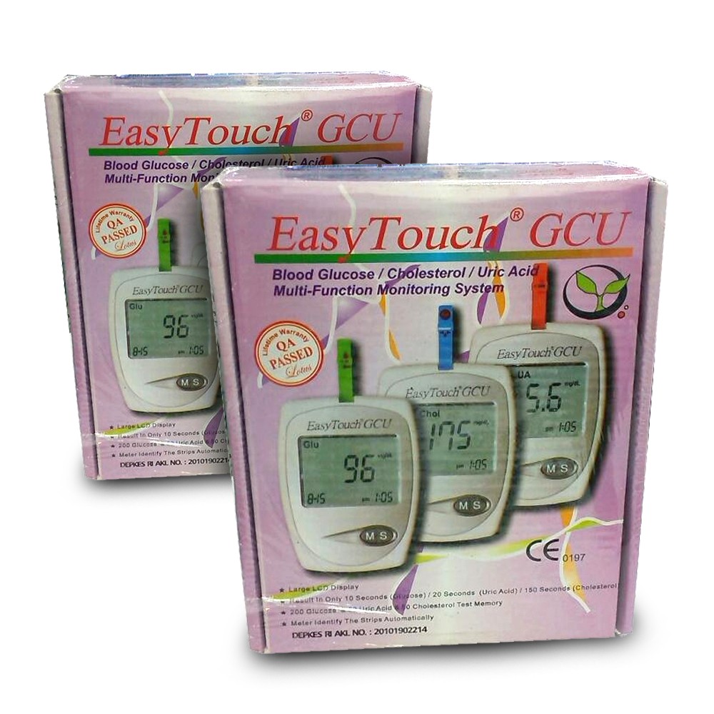 Jual GCU Easy Touch 3in1 (Glucose,Urid Acid,Colestrol)