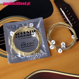 Image of 6pcs / set Senar Gitar Akustik Universal Inti Baja Kuningan Heksagonal