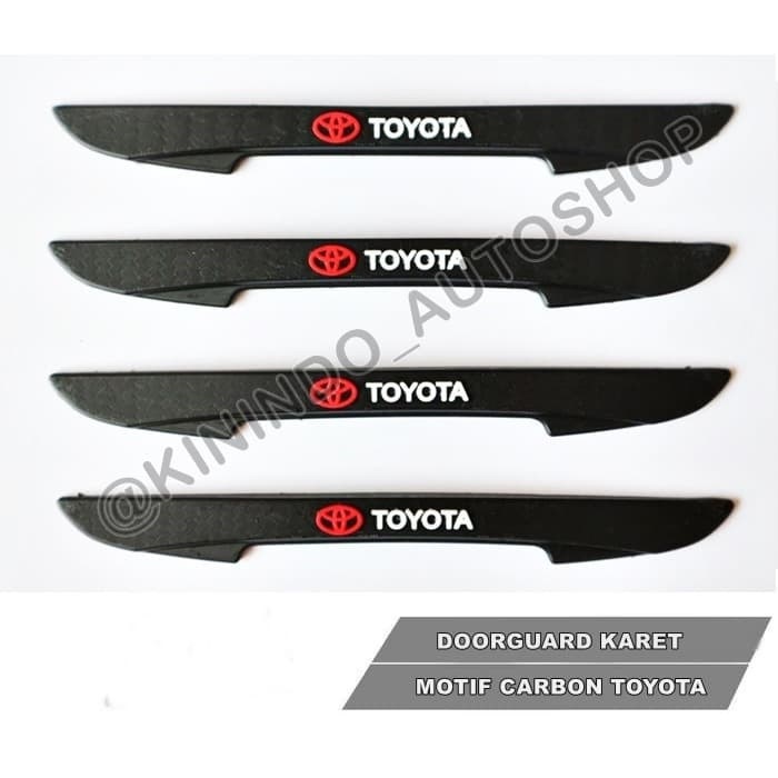 Doorguard Karet Motif Carbon Mobil Toyota Voxy