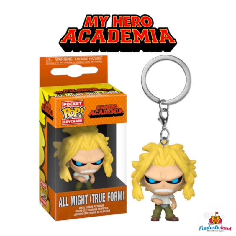 Original Funko POP Keychain My Hero Academia - All Might (True Form)