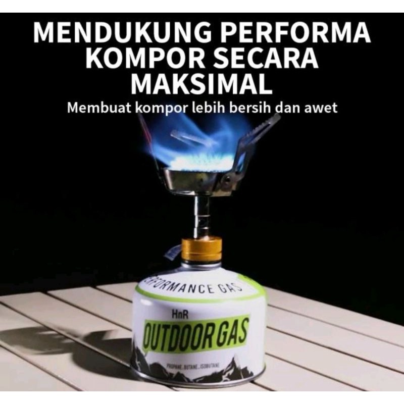 Tabung Gas Canister 450 Gram + isi /  Hike n Run Canister ultralight / gas butane ultralight Ul