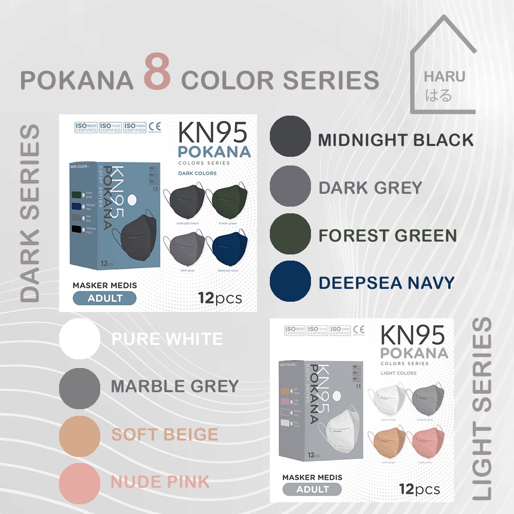 Masker Pokana KN95 Earloop Murah Masker Viral Trendy
