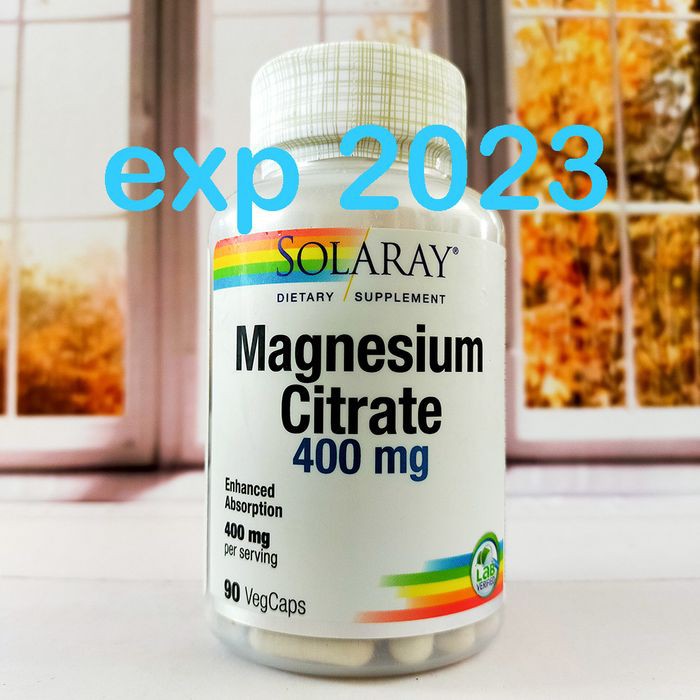 Solaray Magnesium Citrate 400 mg 90 VegCaps