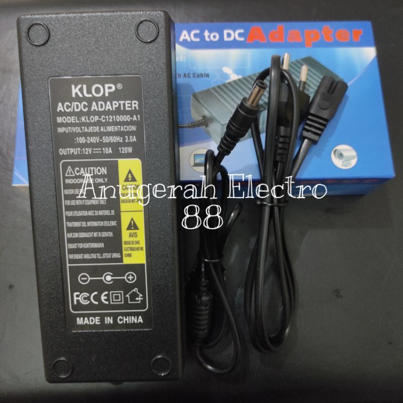 Adaptor 12V 10A ORI CCTV KLOP DC TO AC ORI