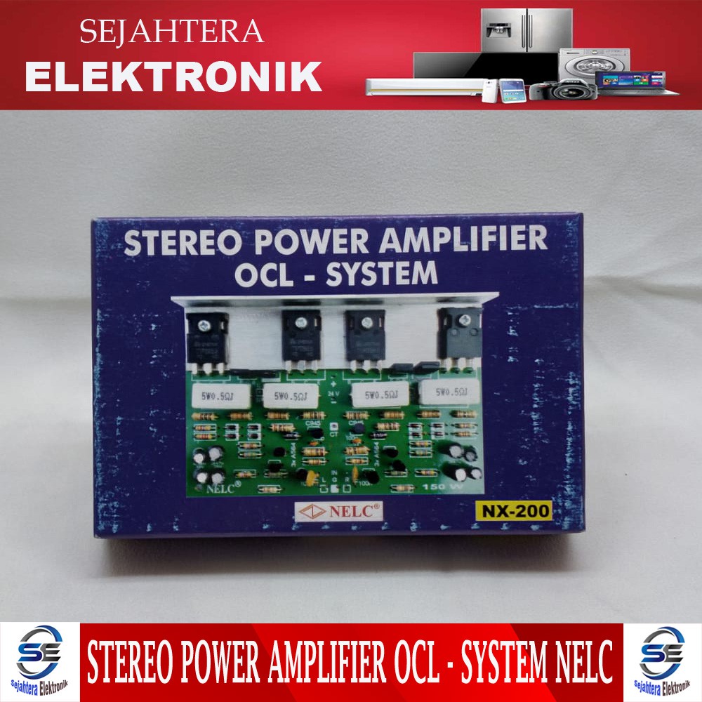 Kit Stereo Power Amplifier OCL - System NELC NX - 200