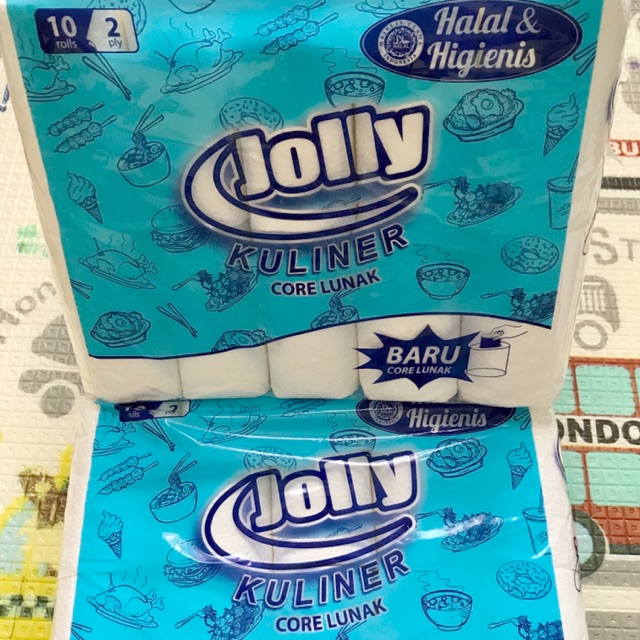 tisu gulung jolly kuliner embos core lunak isi 10 pcs-1