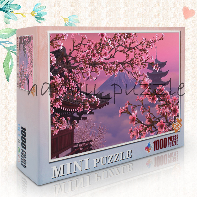 Mini Puzzle 1000 pcs Mainan Jigsaw Puzzle-SAKURA