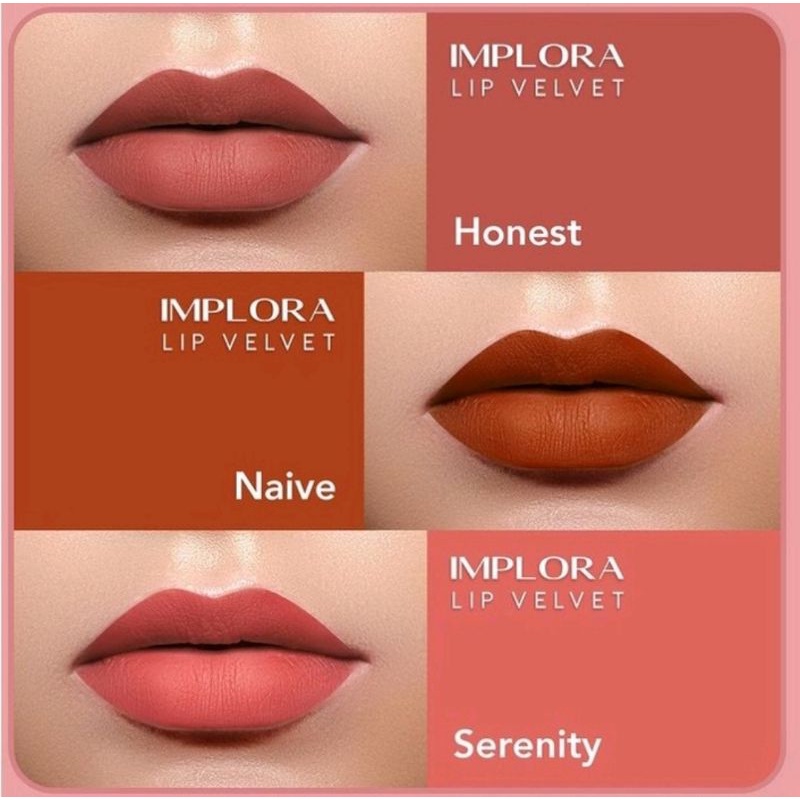 Implora Urban Lip Cream Matte I Implora Lip Velvet Implora Lip Cream Velvet