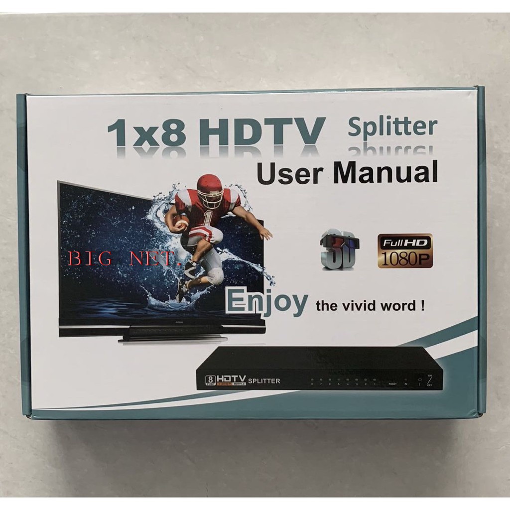 HDTV Splitter 8 Ports Converter (1 Input To 8 Output)/ HDmi Splitter 1*8