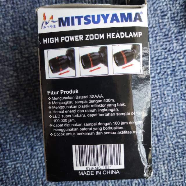 TERMURAH Senter kepala / Headlamp mitsuyama / Senter Camping / Senter Outdoor