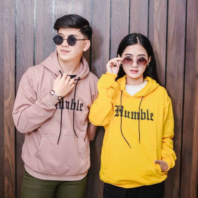 Sweater Hoodie Wanita Pria / Sweeter Cowok Cewek Oversize HUMBLE