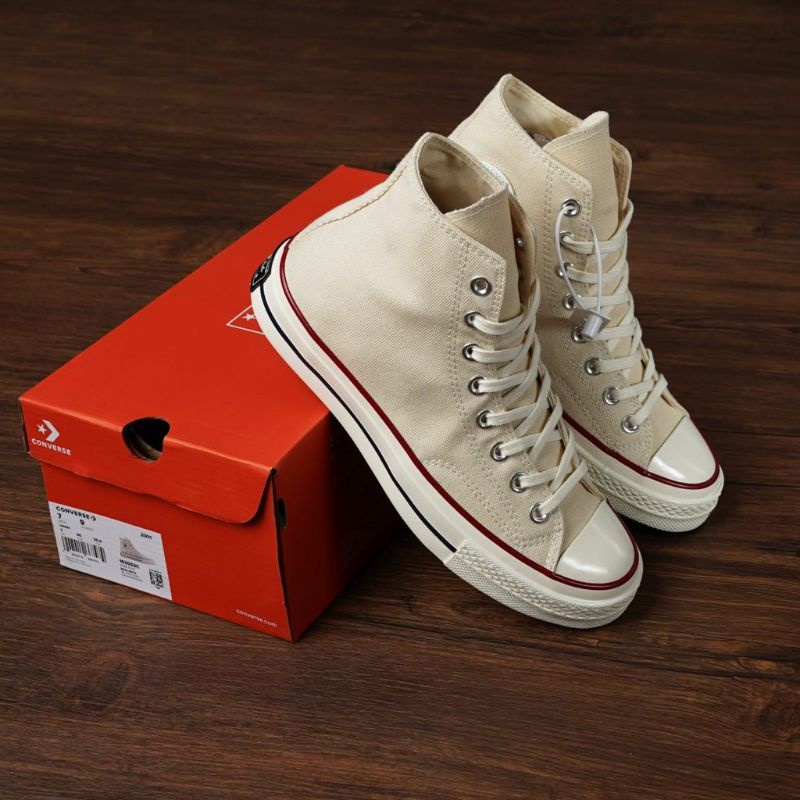 Sepatu Converse 70s Hi White Egret /Converse 70s Hight Cream Premium Terlaris / Converse 70s Premium Termurah