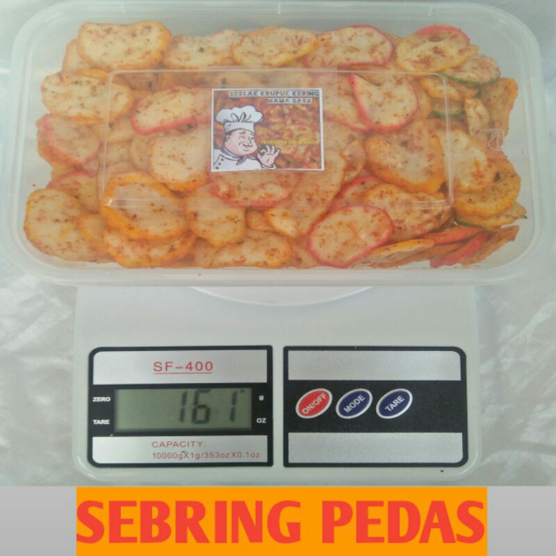 

seblak krupuk kering pedas kotak makan