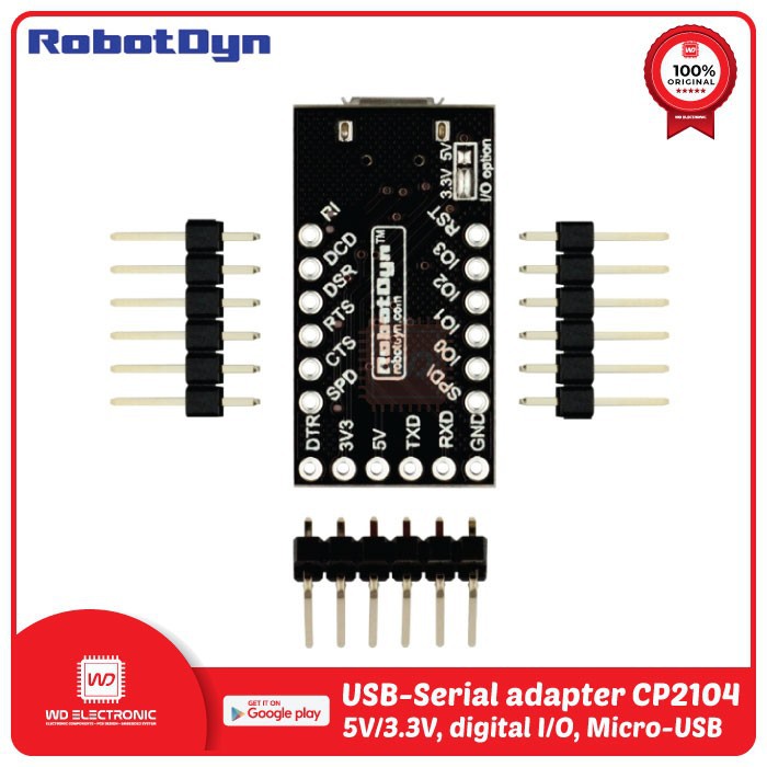 RobotDyn Micro USB TTL Serial adapter CP2104