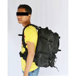 Tas Ransel Army Model Lebanon Besar Hitam