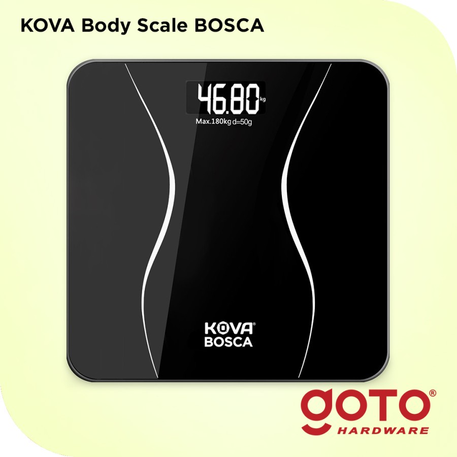 Timbangan Badan Digital GoTo Kova Bosca Body Scale Temperature 180 KG