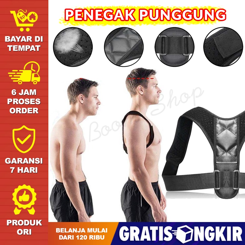 Alat Penegak Punggung Bungkuk Tali Penegak Tulang Belakang Pria Wanita Pelurus Terapi Posture Corrector Pria Postur Punggung Posture Corector Hitam Tegak Dada Badan Murah Original Boodun Tali Body Harness Korektor Postur Punggung Size M - Boom Shop