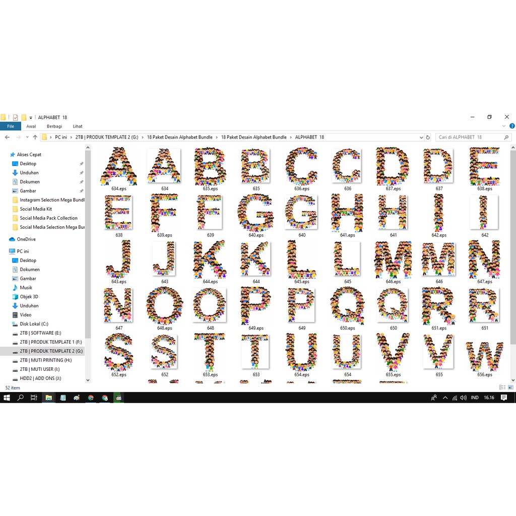 Exclusive Alphabet Premium Bundle Vector Only