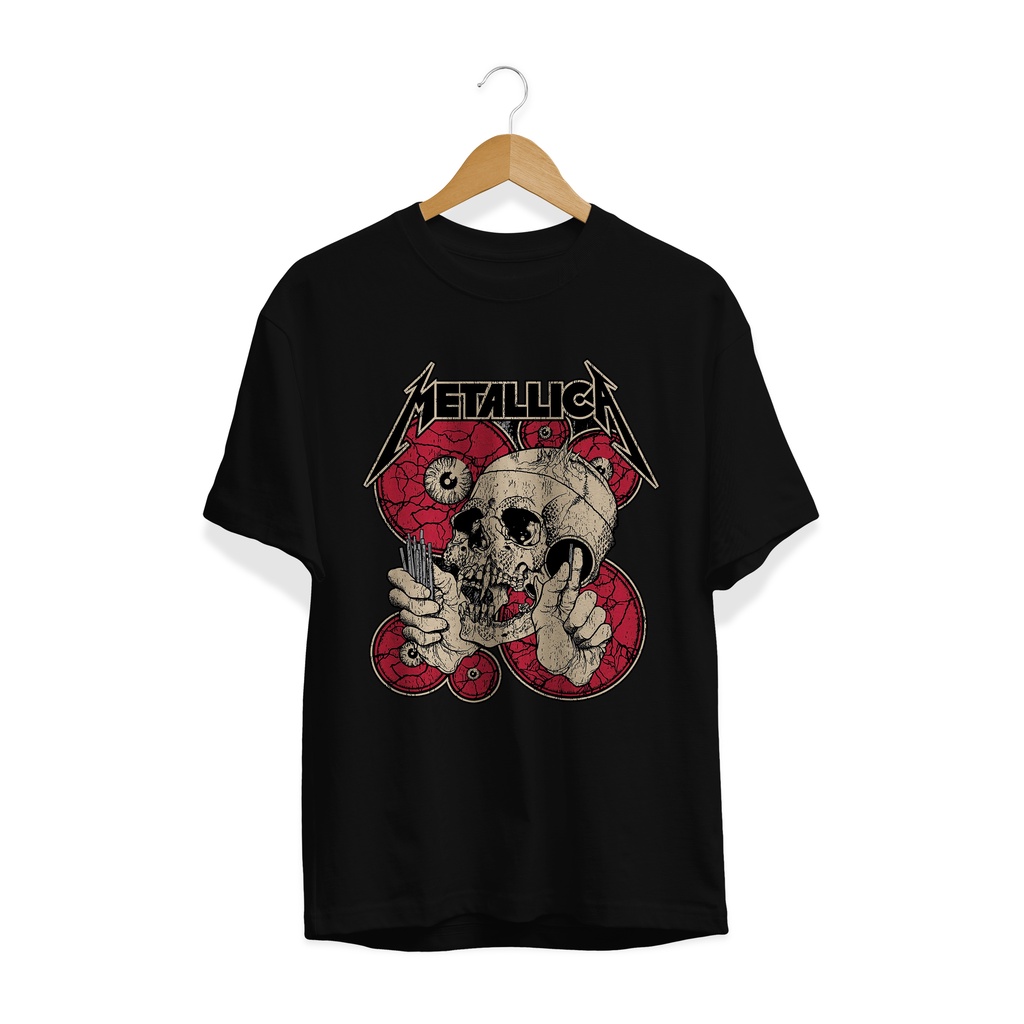 BAJU KAOS DISTRO BAND METALLICA SKULLARTS rock legend PREMIUM