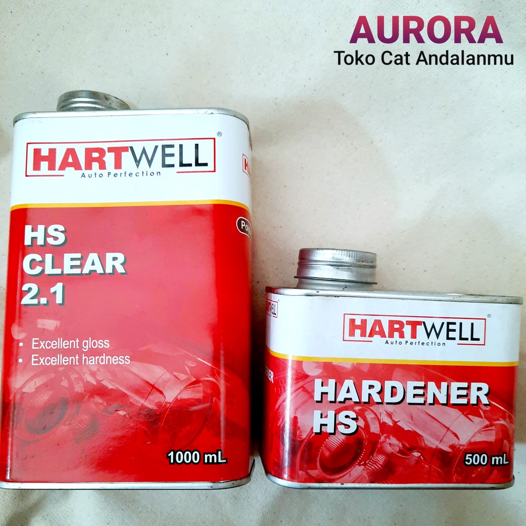 Clear Hartwell HS 2 Banding 1 Anti Gores Pernis Fernis Mengkilap Vernis Hatwel Klir Klear Clir Cler 