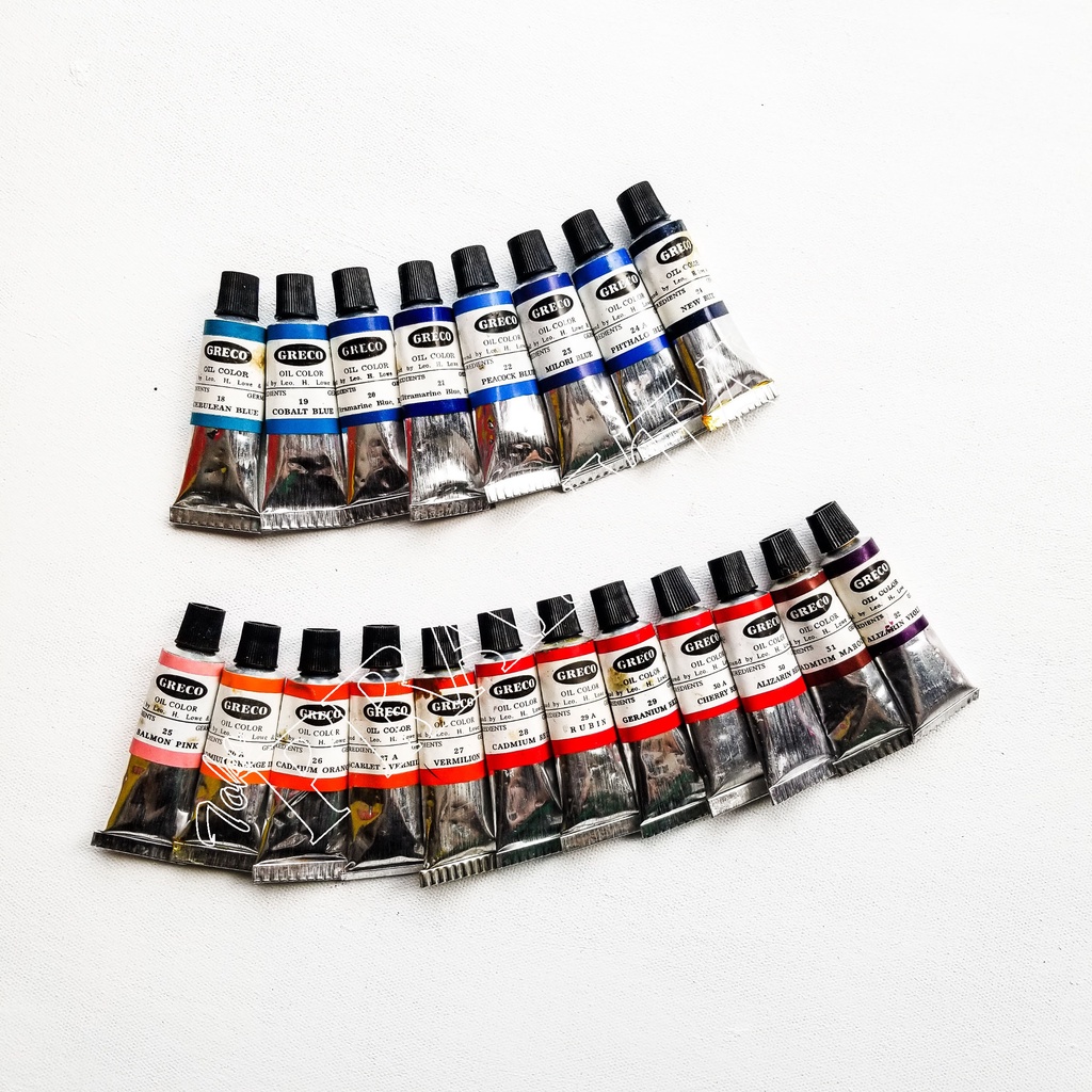 

Cat Minyak Greco 21ml (Kategori 2) Greco Oil Color