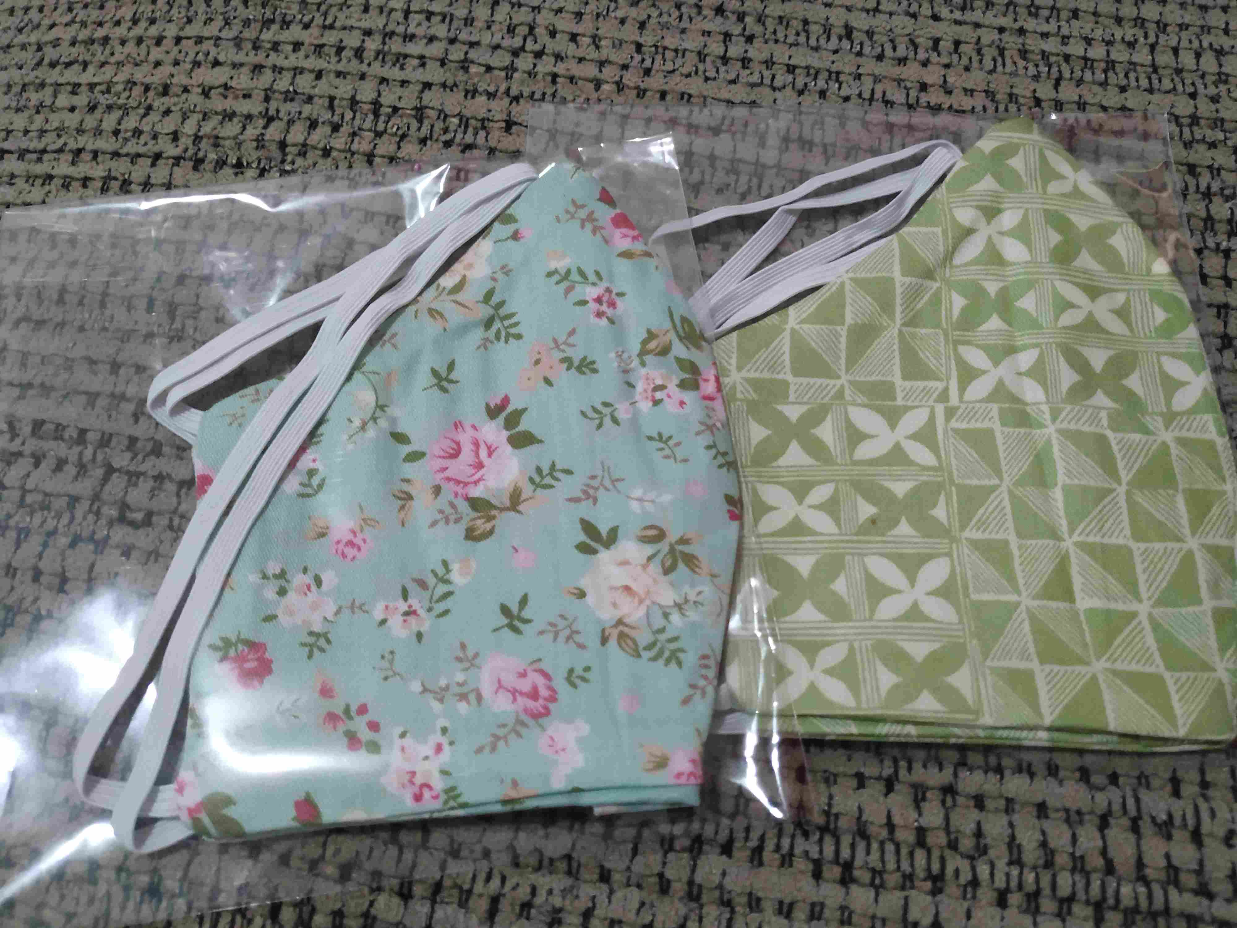 Masker Kain Katun Anak Dan Ibu_masker Kain Couple Anak Ibu_bisa Pilih Masker Headloop Atau Earloop