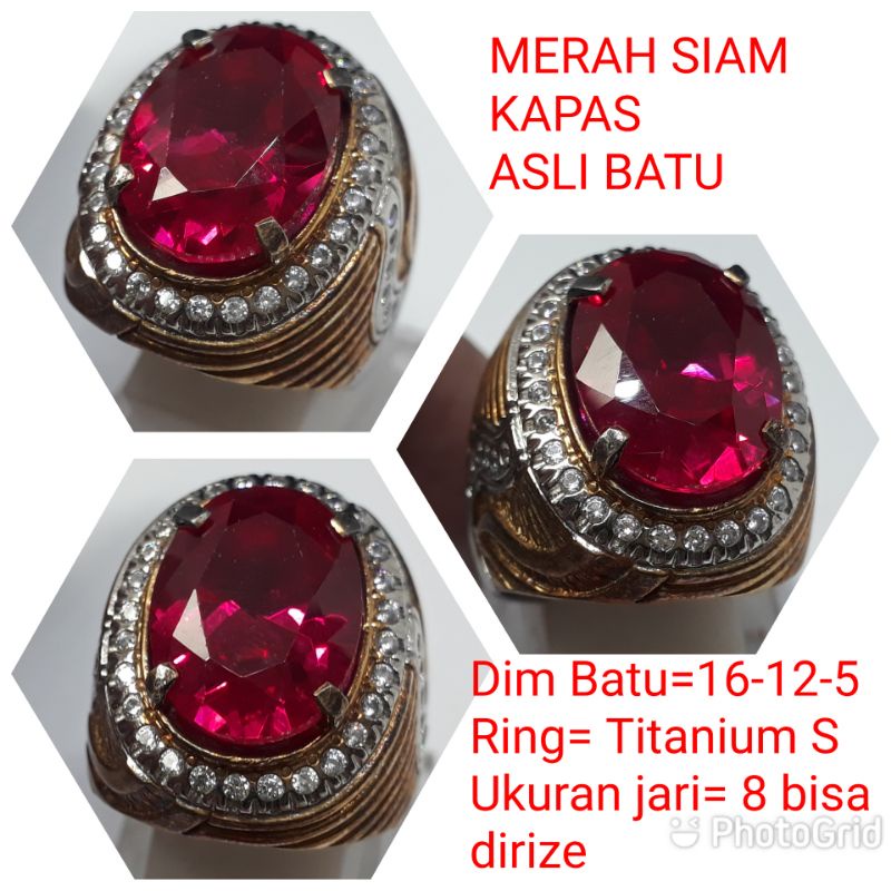 CINCIN BATU MERAH SIAM KAPAS 01