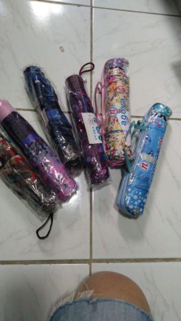 Payung Lipat 3 Saten Kembang