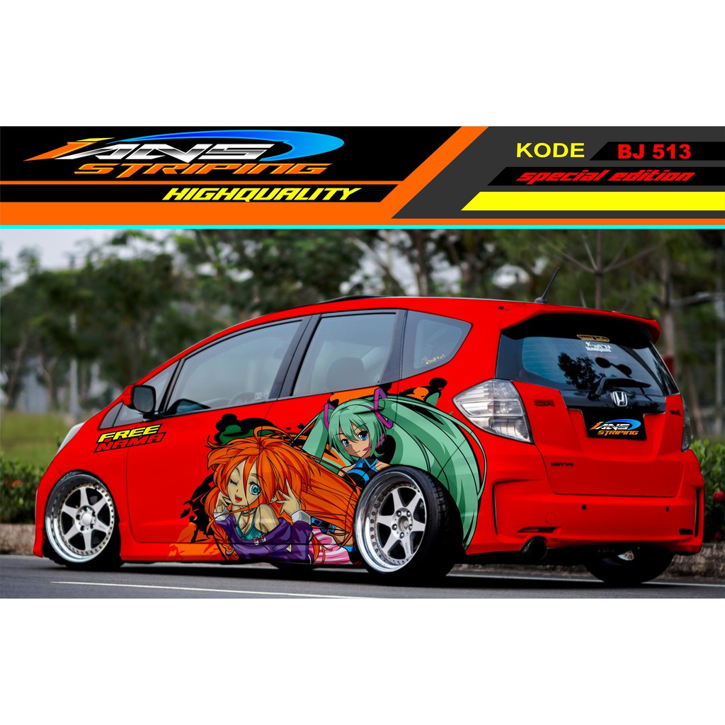 STICKER VARIASI MOBIL HONDA JAZZ BRIO SIGRA YARIS AGYA AVANZA / DECAL STICKER MOBIL / VARIASI STIKER