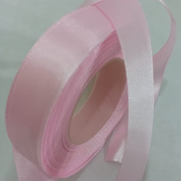 

Pita satin pink baby 1 inch / 2.54 cm Per roll