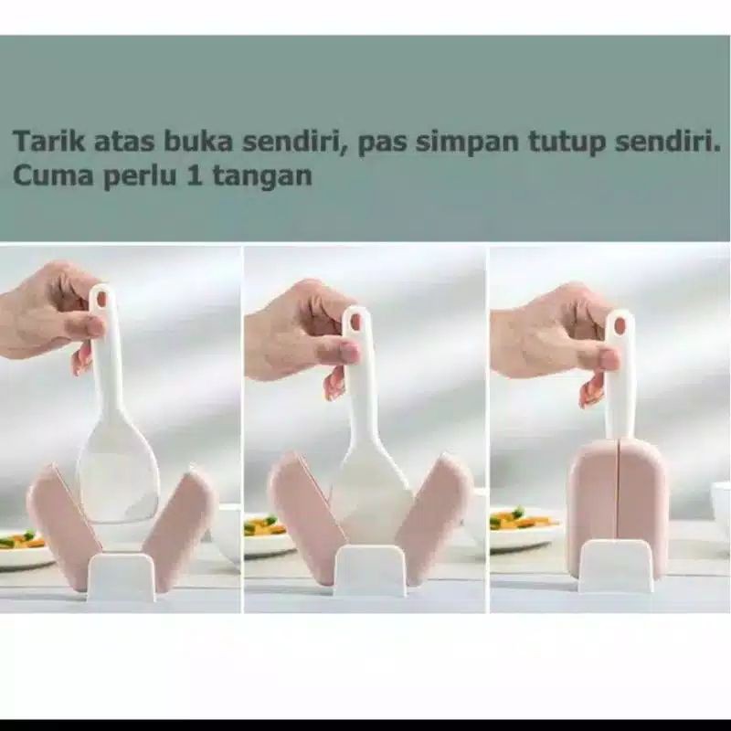 READY RICE SPOON HOLDER DUSTPROOF STORAGE CENTONG NASI ANTI LALAT CENTONG NASI OTOMATIS