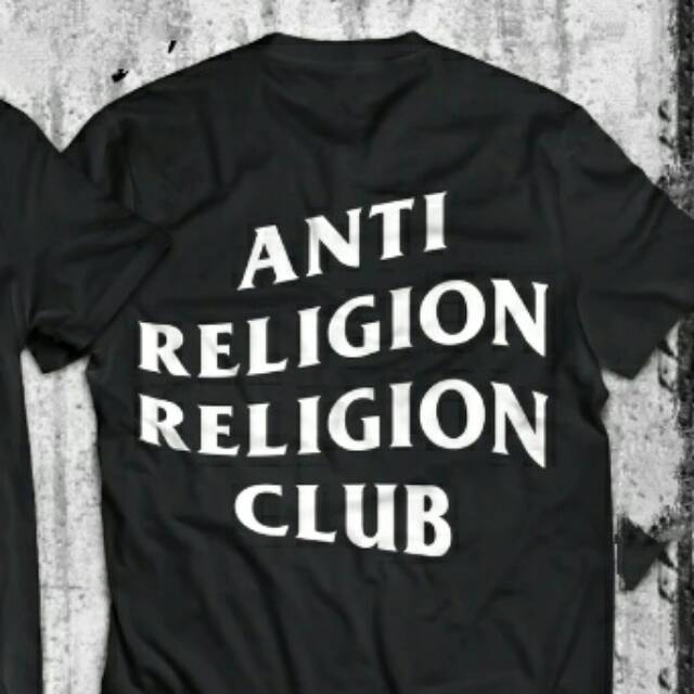 Kaos Distro ANTi RELiGiON CLUB Coki Muslim Lucu