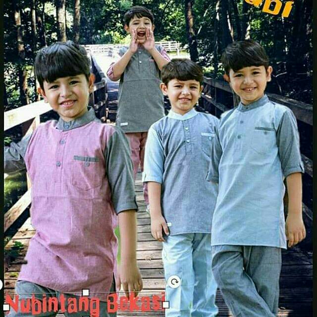 Setelam koko anak kurta nubi katun kids junior keren kekinian terbaru terlaris