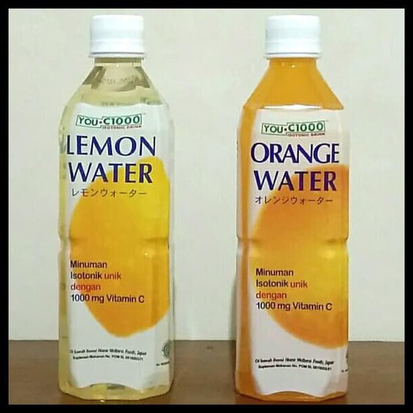 You C1000 Isotonik Drink Botol Plastik 2 Varian Rasa Orange Dan Lemon Water 500ml Shopee Indonesia