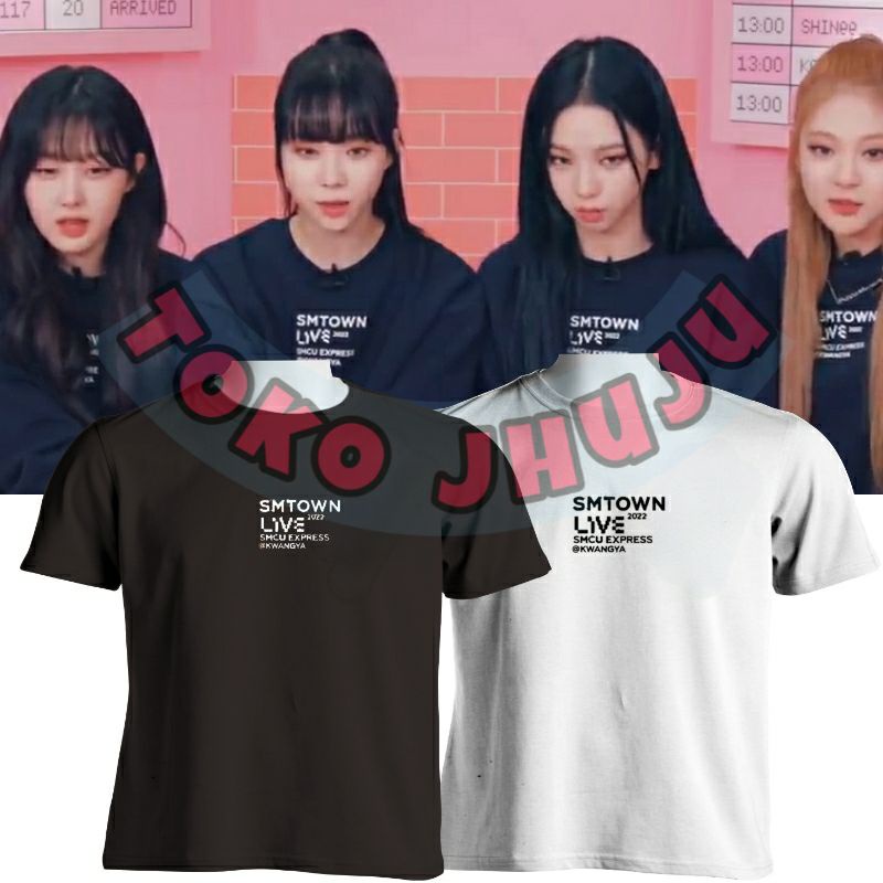 Baju Kaos NCT SMTown Live 2022 SMCU Express  kwangya logo tengah // NCT Red Velvet Aespa Shinee