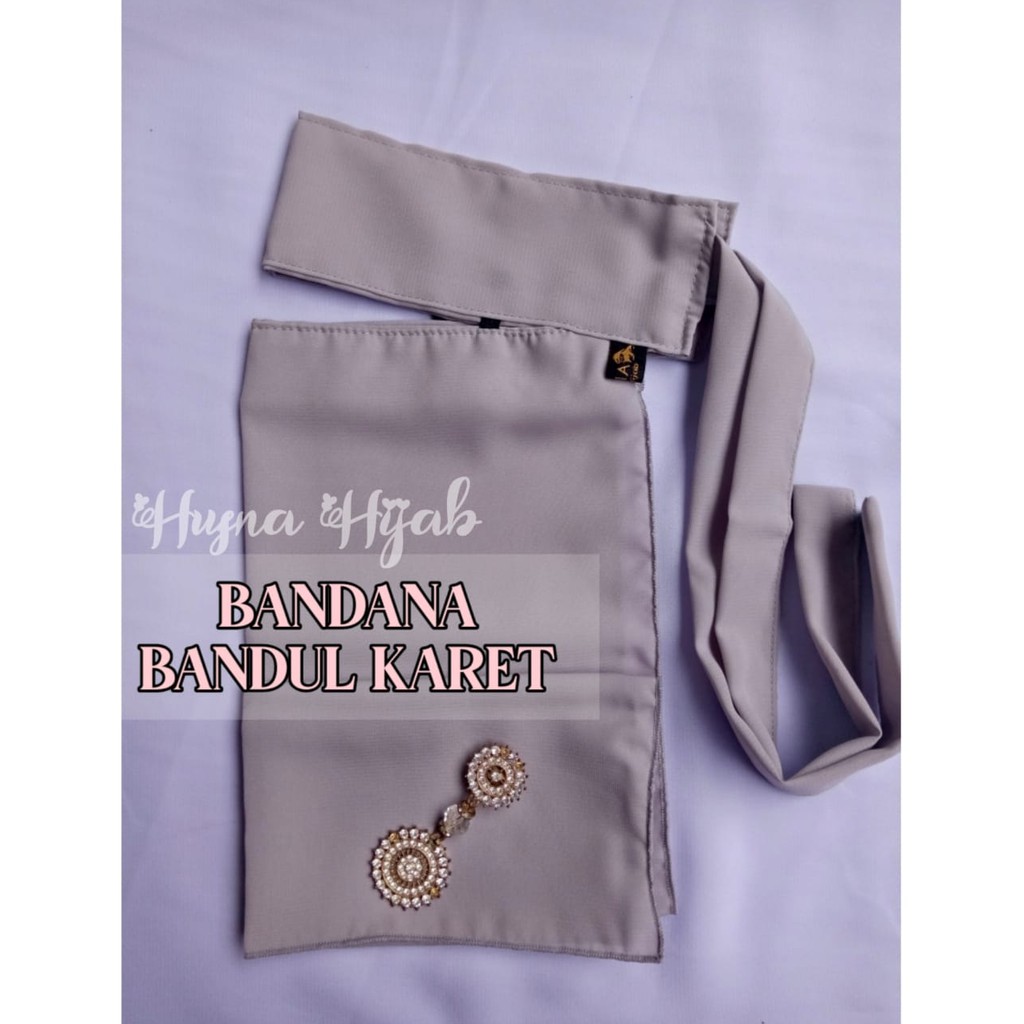 [BRAND HUSNA HIJAB] Cadar Bandana Besar / Cadar Bandana Karet / Cadar Bandana Bandul Karet