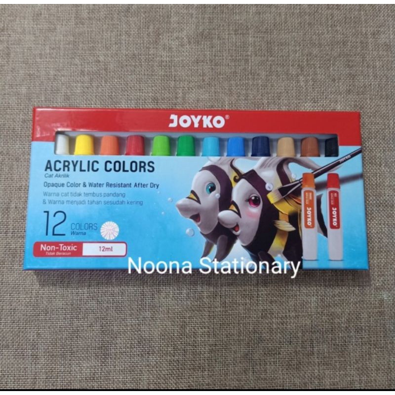 

Joyko Acrylic Cat 12 Warna